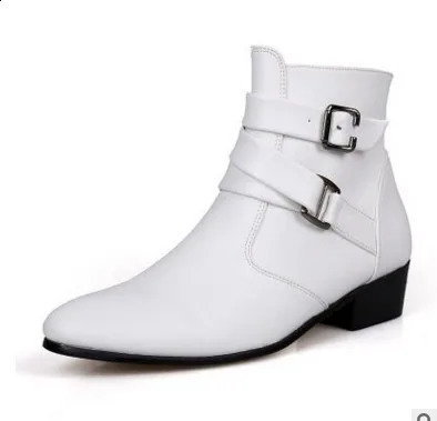 Men Boots Winter Leather Short Boot British Style Shoes Flat Heel Work Boot Motorcycle Short Boots Casual Ankle Shoes sdc3 240718