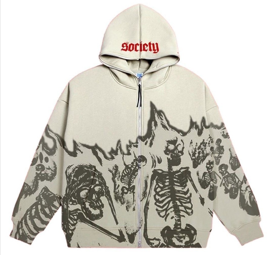 High Quality Supplier Made Vintage Hoodie Oversized Long Sleeve Zipper Hoodie Full Zipper Hoodie