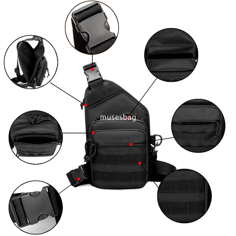 New waterproof Oxford cloth sports outdoor tactical army camouflage chest bag crossbody bag riding travel hanging bag directly for manufacturers