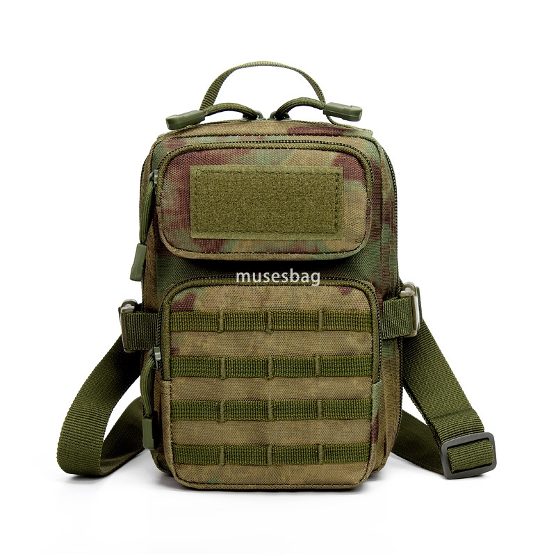 Sports outdoor tactical army camouflage small bag crossbody bag riding travel hanging bag manufacturers direct supply