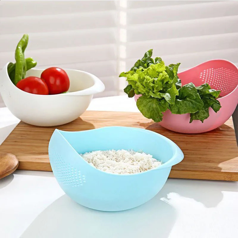 Rice Washing Filter Strainer Basket Colander Sieve Fruit Vegetable Bowl Drainer Cleaning Tools Home Kitchen Kit Kitchen Tools 240725