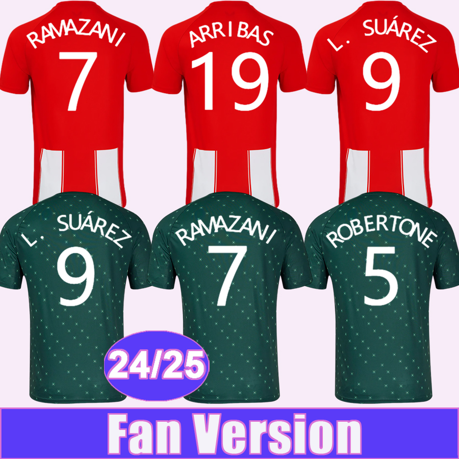 2024 25 Almeria Mens Soccer Jerseys L. SUAREZ RAMAZANI ROBERTONE BABA ARRIBAS CHUMI EDGAR DION LOPY Home Away Football Shirt Adult Uniforms