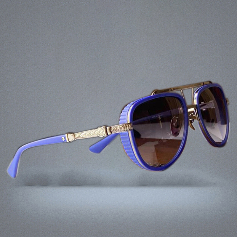 New design sunglasses PUSHIN ROD I pilot frame retro punk design heavy industry motorcycle jacket style top quality uv400 lens eye3140266