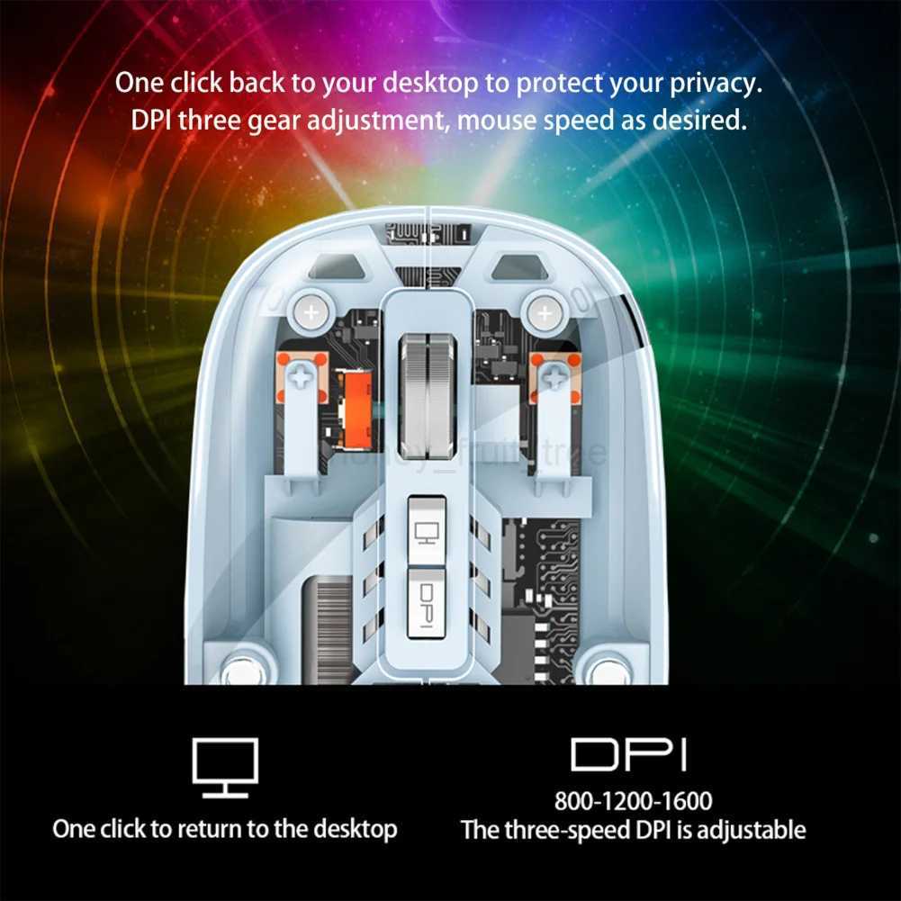 Wireless Mouse 1600 DPI 2.4G Gaming Mouse Ergonomic Mute Gaming Mice With USB Receiver For PC Laptop ComputerM240725