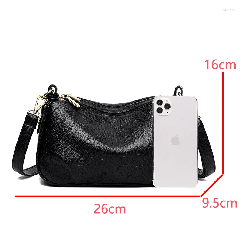 Shoulder Bags Authentic Genuine Leather Women's Crossbody Bag Large Capacity Soft Women Female Tote Bolsas Sac