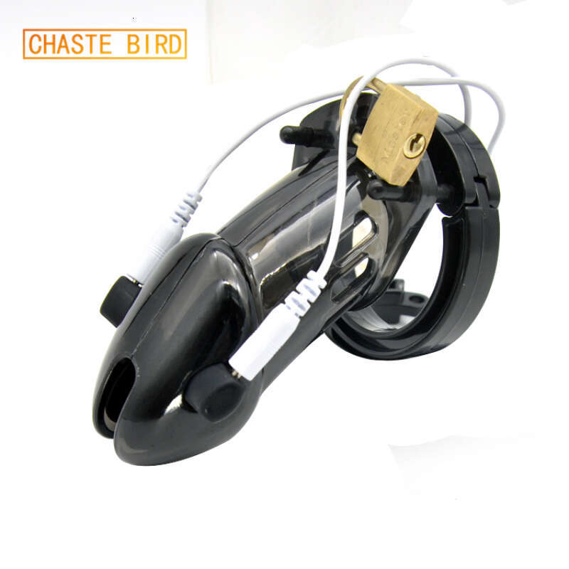 BIRD CHASTE Standard Cage Male Electro Chastity Device (ECB) Shock Belt Cock Penis Lock Plastic Adult Sleeve Sex Toys A191
