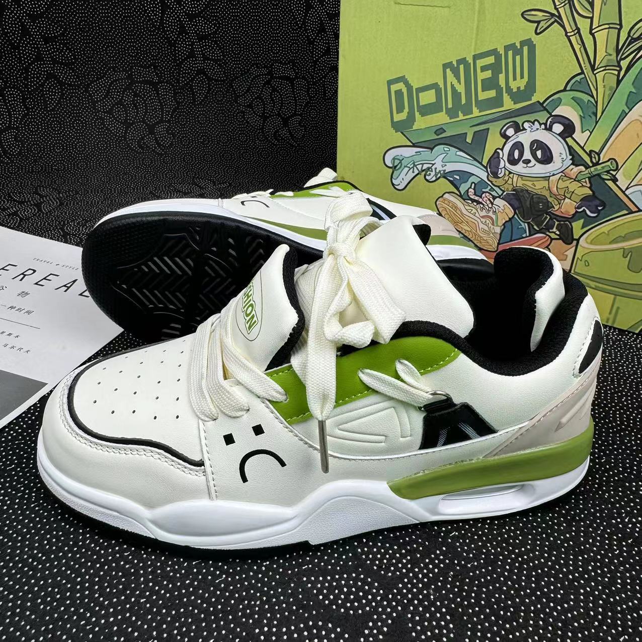Men's and women's fresh and sweet thick soled casual shoes