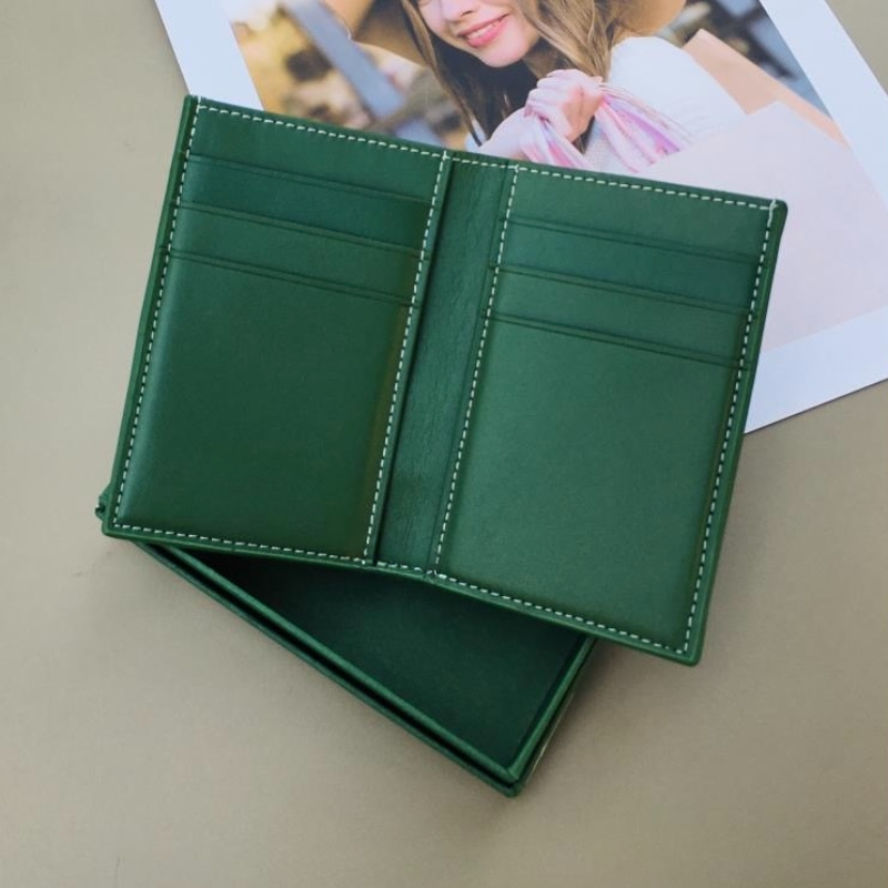 Classic Men Women Bifold Credit Luxury Card Holder Fashion Mini Desinger Bank CardHolder Small Wallet Slim Wallets Wtih Box