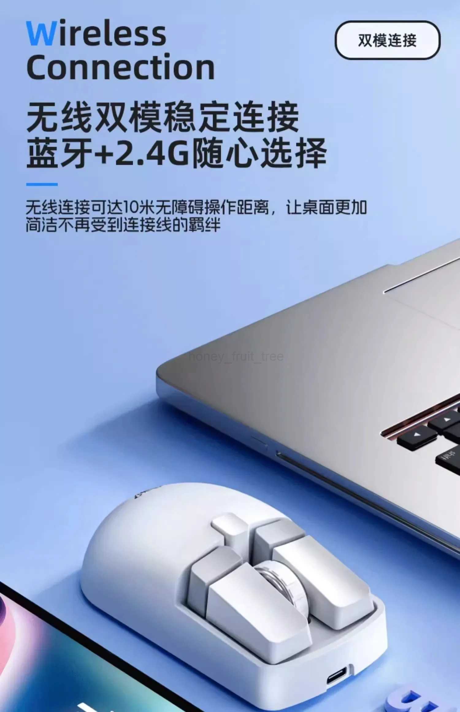 Aula Sc320 Mini Xiao Qiao Mouse Wireless Blurtooth 2.4ghz Two-Mode Three-Speed Control Erogonomics For Pc Computer Office Gift M240725