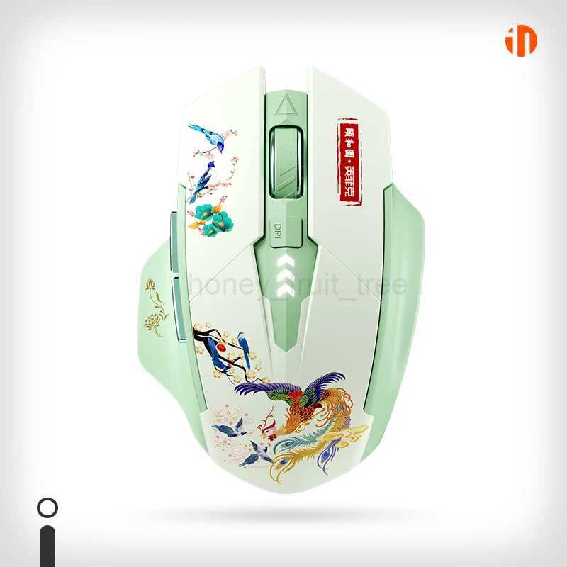 INPHIC A10 Rechargeable Wireless Mouse Bluetooth Mouse Office Game Ergonomic Mute Mouse For Laptop Phone PC TabletM240725