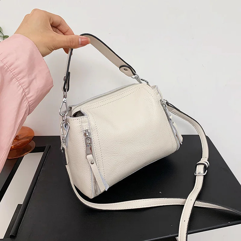 100% Genuine Leather Women Handbags Cowhide Shoulder bag Fashion y Ladies Messenger Bags High Quality Female Tote 250206