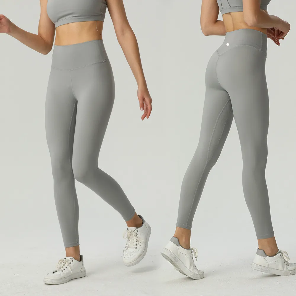 High Waist Yoga quality Leggings Women Push-up Fiess Soft Align Elastic Hip Lift T-shaped Sports Pants Running Training Lady legging lycra