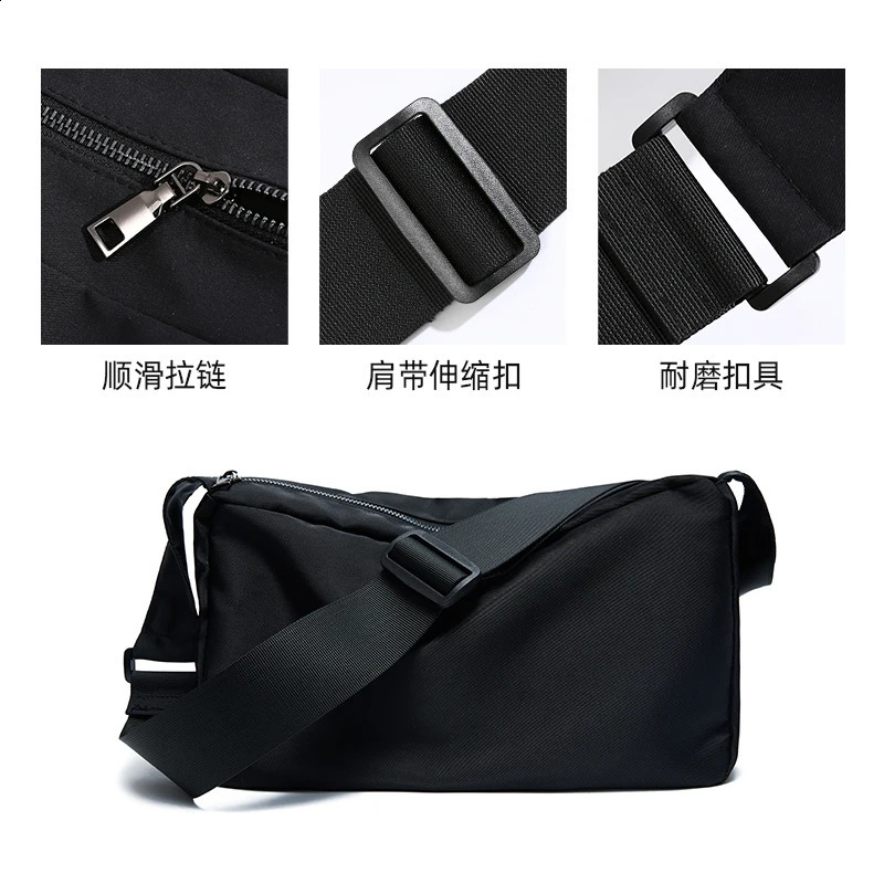 Oxford Waterproof Men Messenger Bags Simple Mens Crossbody Bag Commuting Mini Satchel Sport Unisex Lightweight 240723