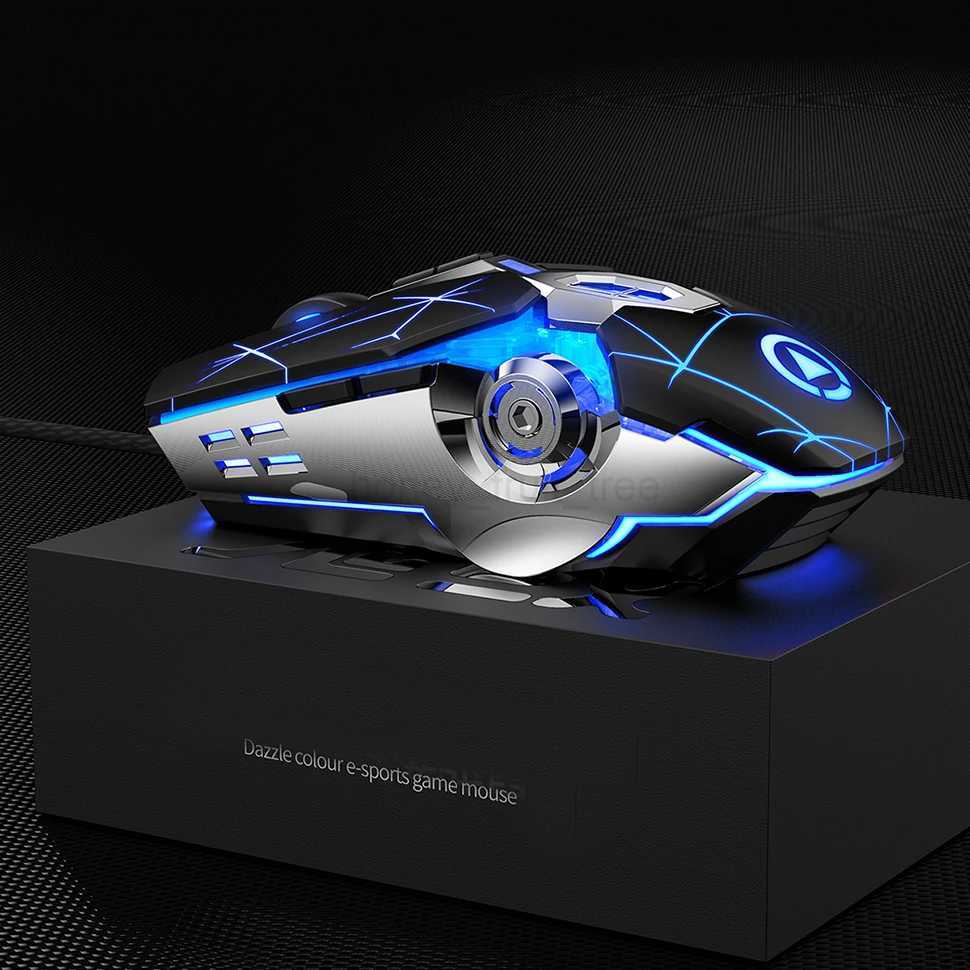 Professional USB Wired Gaming Mouse 6 Button 3200DPI LED Optical Computer Mouse Game Mice Silent Mouse Mause For PC laptop GamerM240725