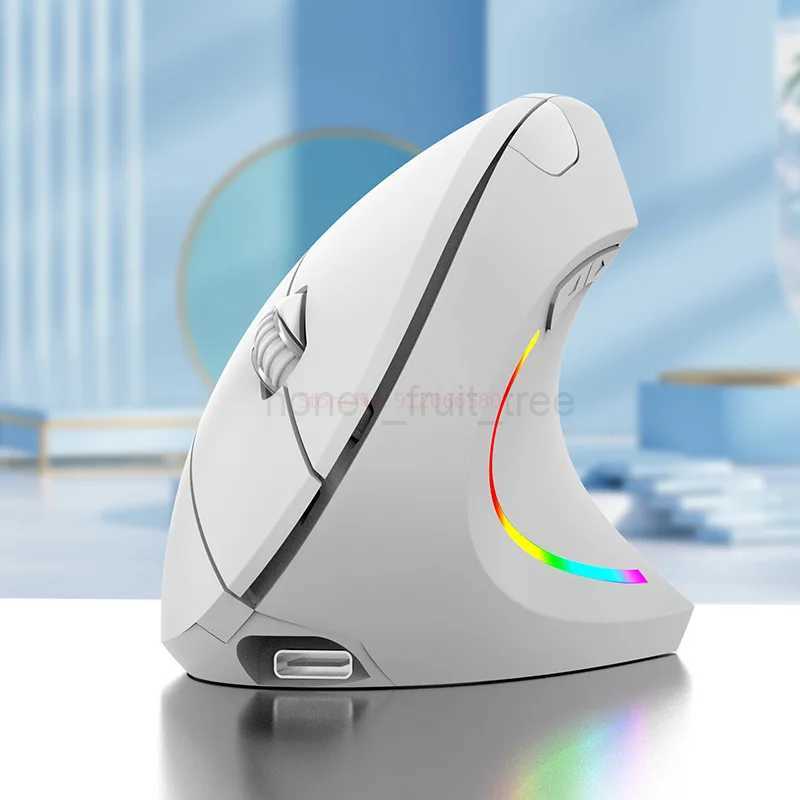 2.4ghz Wireless Bluetooth Vertical Mouse Ergonomic Desigh Type-C Port For Windows Mac Laptop Gamer Mouse Office AccessoriesM240725