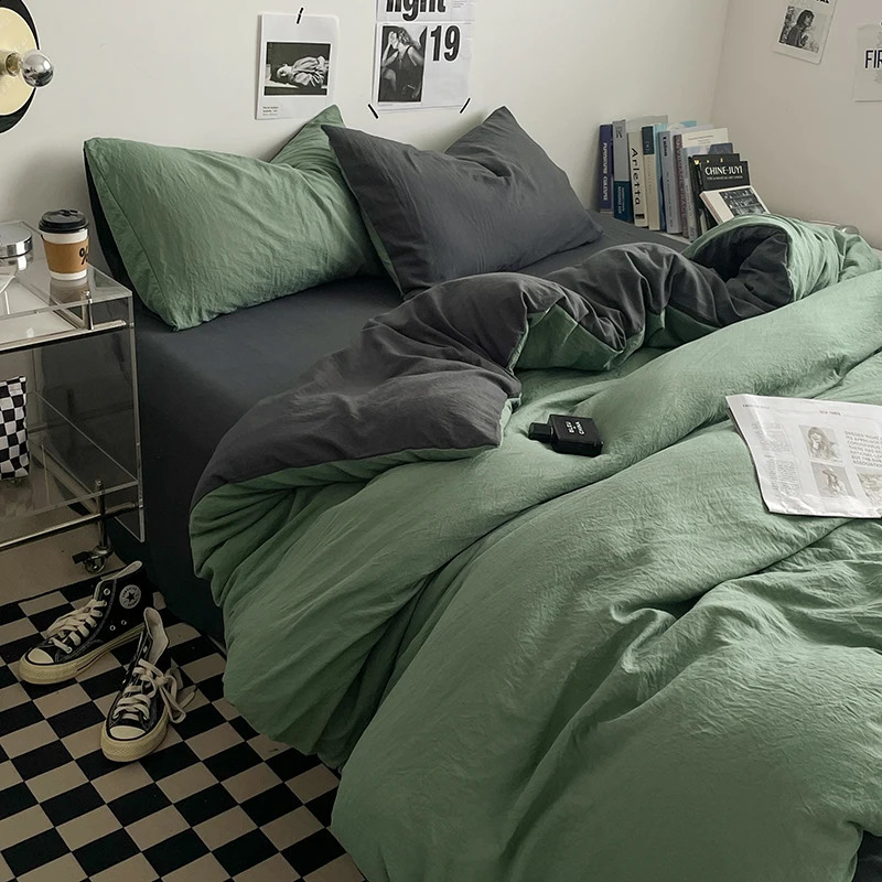 INS Bedding Comforter sets Duvet Cover bedsheets set with pillows case Bedding Linens Set for Queen/King Bed edredones de cama 240725