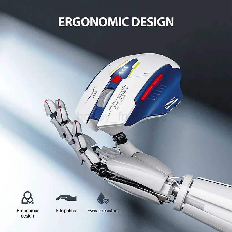 INPHIC F9 Wireless Mouse Rechargeable Silent Office Mouse Power Display Computer Notebook 2.4G Universal Portable Mecha VersionM240725