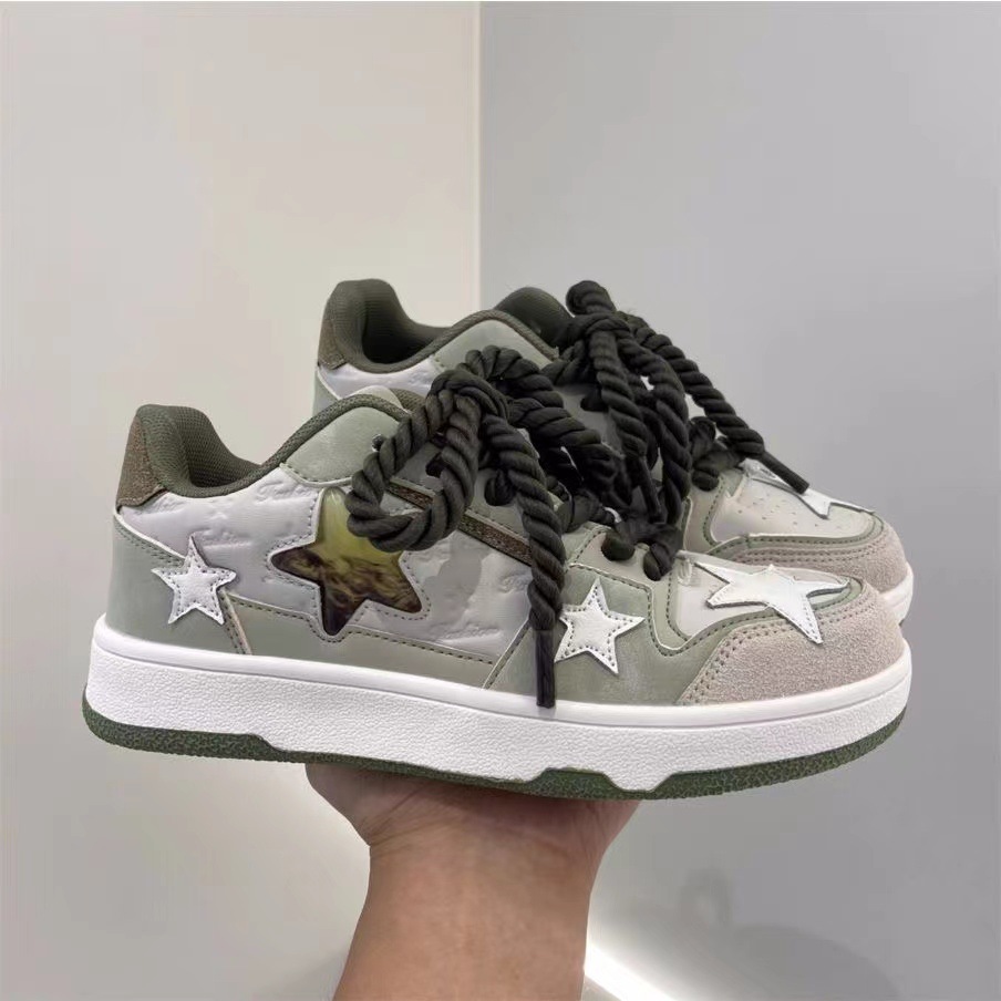Men S Ddmysports And Women Lightweight Casual Green Star Shoes Outdoor Shoes tar hoes hoes