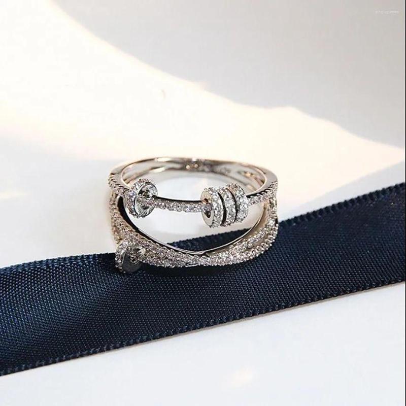 Band Rings s Desingers Ring Index Finger Female Fashion Personality Ins Trendy Niche Design Time To Run Internet Celebrity Elegant