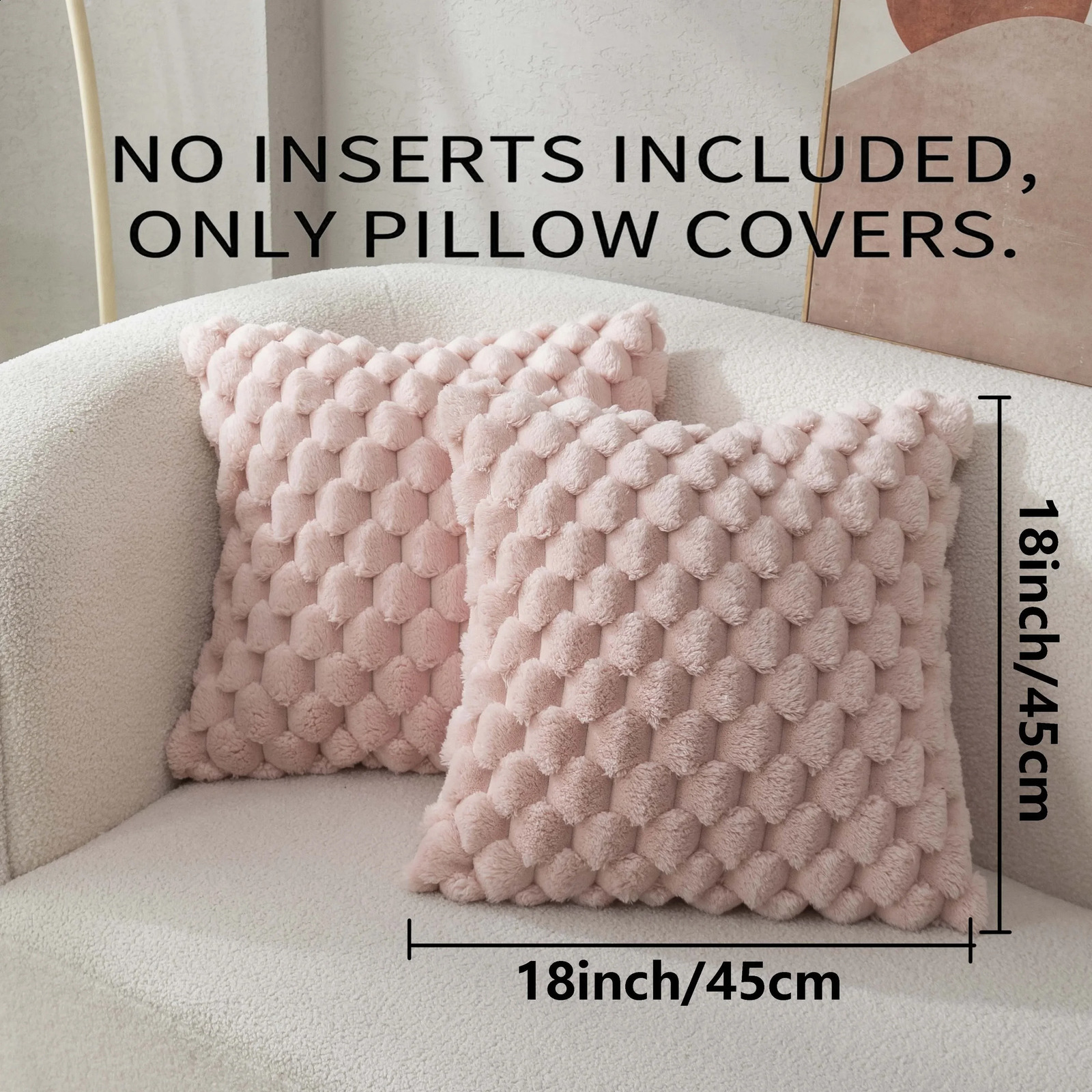 2pcs Pineapple Grid Turtle Pattern 3D Soft Plush Throw Pillowcase Cream White Multicolor Suitable For Living Room Sofa Bedroom 240725