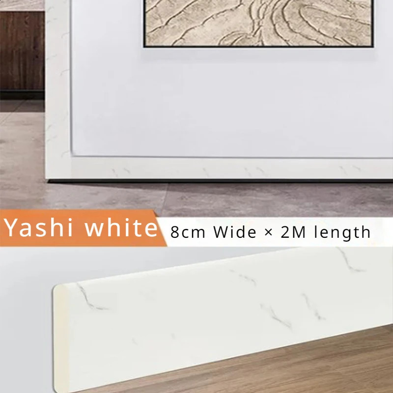 2M Waterproof enclosure Self adhesive Skirting Line 3D Wall Sticker Thickened Anti-collision Decoration Kids Corner Line 240725