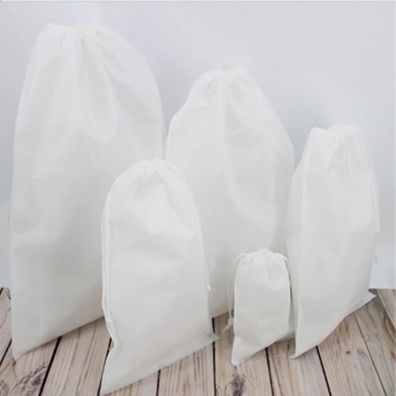 Fashion nonwoven drawstring bag shoes portable organizer for travel toilet clothing backpack shopping 240724Zl