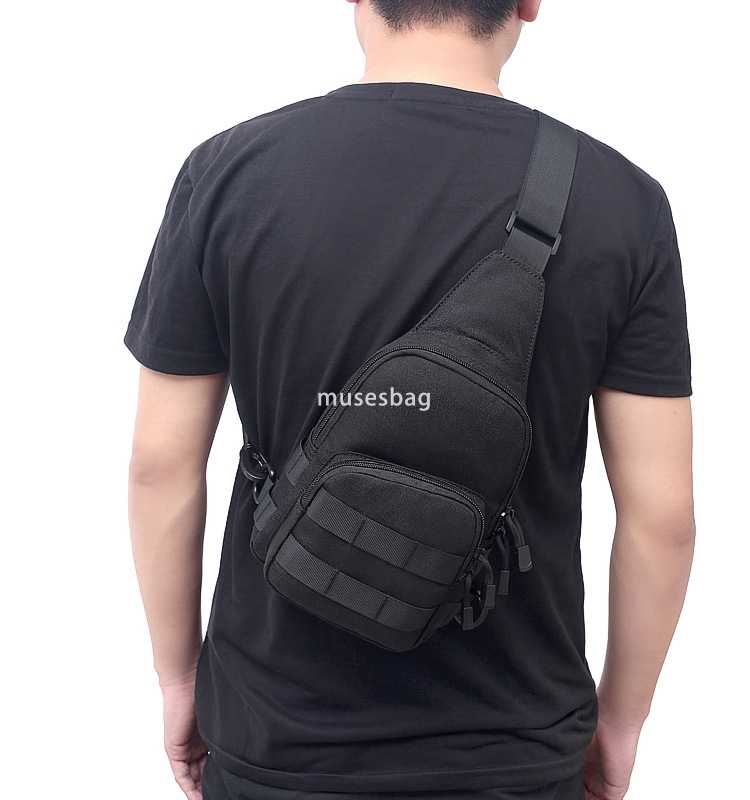 Tactical Chest Bag Riding Bag Camo Field Sport Small Chest hanging Bag One shoulder diagonal outdoor blast