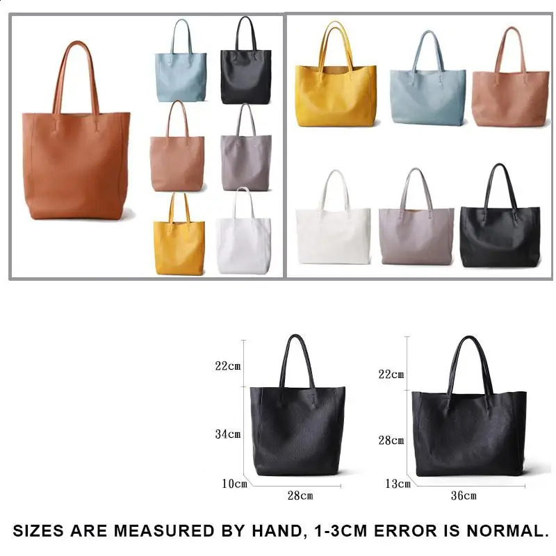 Soft Genuine Leather Women Shoulder Bags Large Capacity Female tote Bag er Leather Lady Handbag Casual 240822