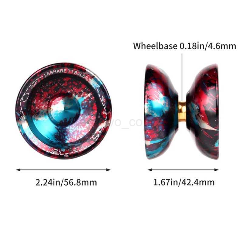 LESHARE High Precision YOYO Magic Yoyo Ball with Metal Mixing Sleep Professional Gravity Yo-Yo Toy for Kids M240725