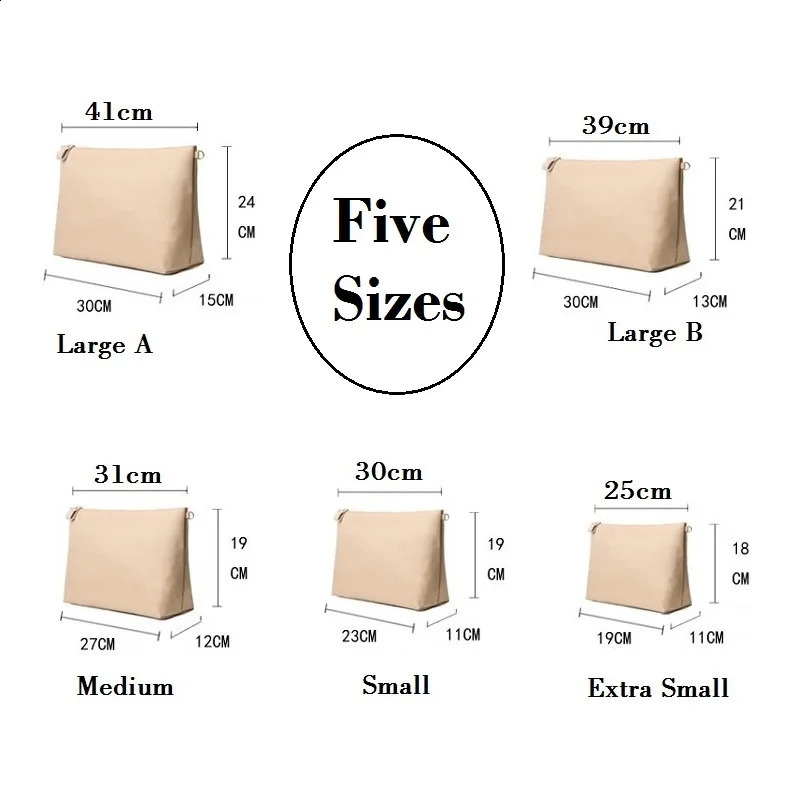 Purse Insert Organizer Nylon Large Tote Bag Organizer Insert Handbag Womens Handbag Organizers Neceser Maquillaje Mujer 240724