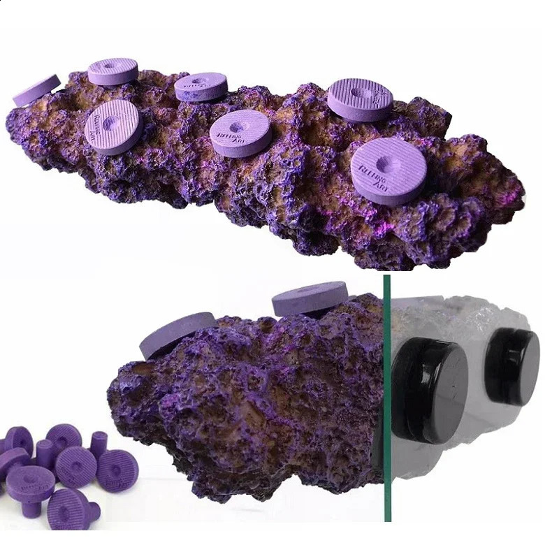 Reefing Art Aquarium Marine Fish Tank Magnetic Real Reef Frag Rack Aquarium Decoration 240717