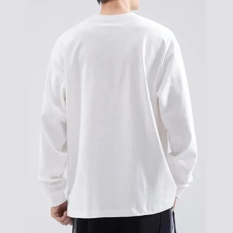 Mens T Shirts Casual Long Sleeve Cotton Moisture Wicking Heavyweight Tees Tanks Classic Loose Fit Tshirts for Men 240812