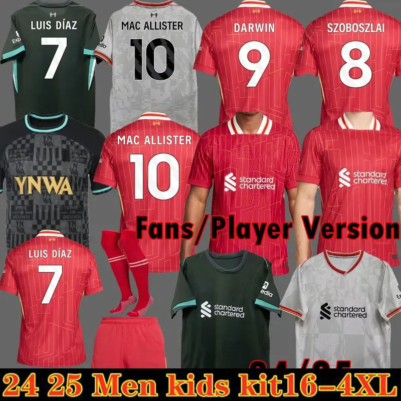 23 24 25 ALLISTER SZOBOSZLAI soccer jerseys GAKPO DARWIN 2023 Mohamed Luis DIaz ALEXIS football kits shirts men kids uniform goalkeeper 2024 2025 GRAVENBERCH 3XL 4XL