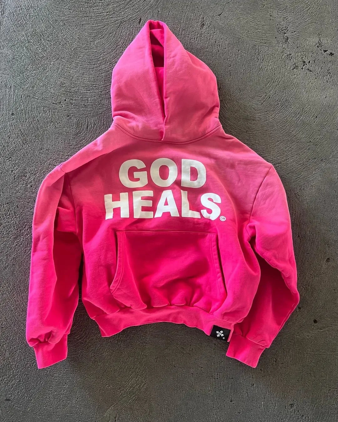 Vintage Streetwear God heals Painting Printed Oversized Street Hoodies Women Sweatshirt Harajuku Y2k Tops Men Clothing 240725 - view 3