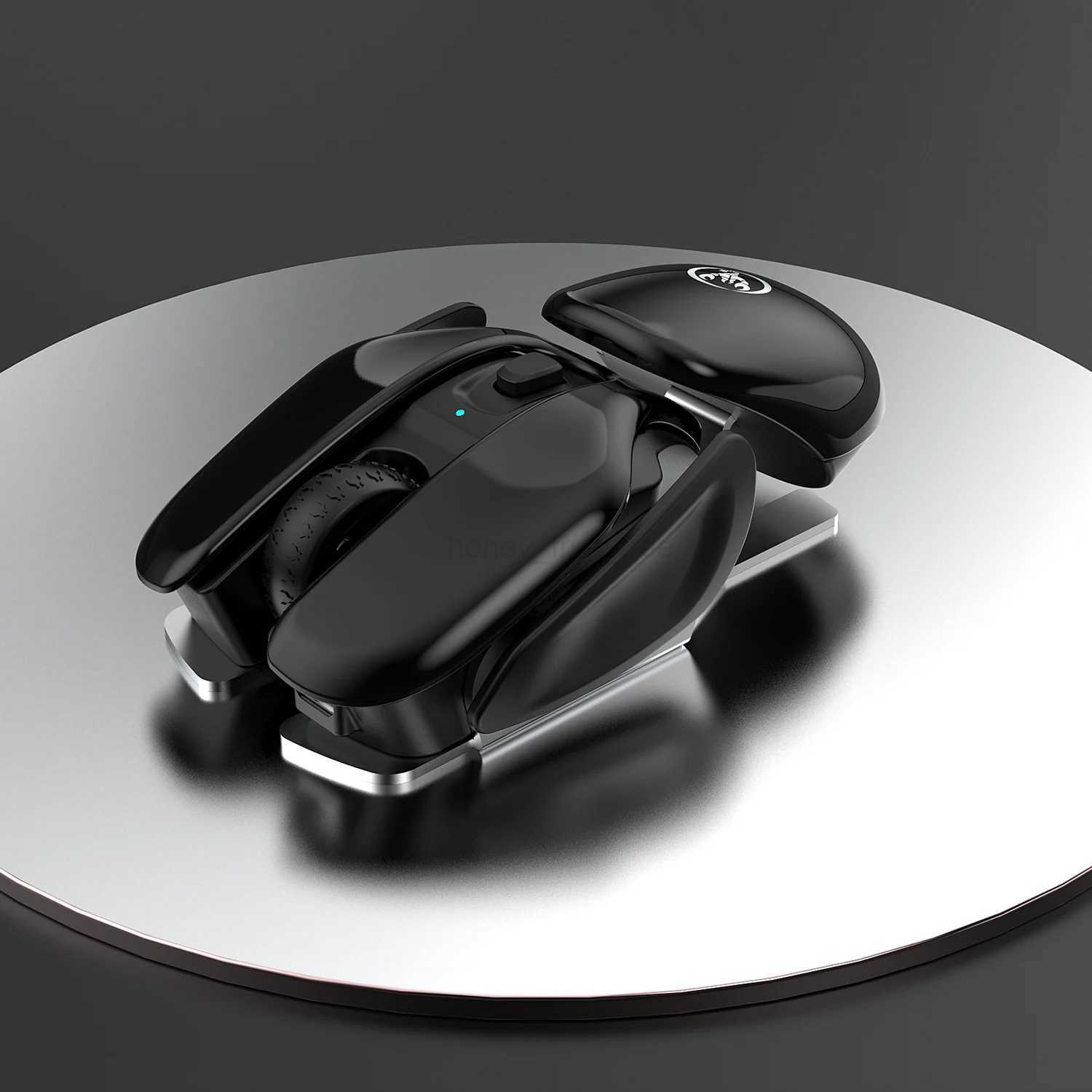 Rechargeable 2.4Ghz Wireless Mouse Silent Click Design USB Wireless Mouse for Laptop Notebook Desktop 1600dpi AdjustableM240725