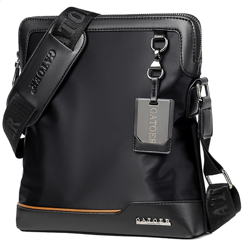 Mens Shoulder Bag Waterproof Oxford Cloth Small Casual Messenger Crossbody Youth Sports High Quality 240723