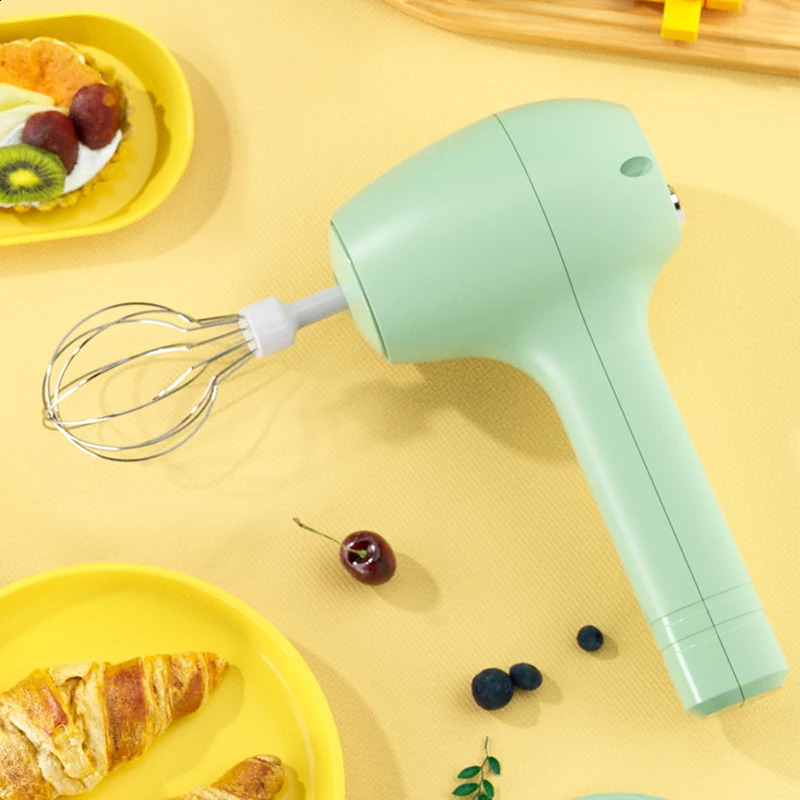 Wireless Portable Electric Food Mixer Automatic Whisk Dough Egg Beater Baking Cake Cream Whipper Kitchen Tool 240725