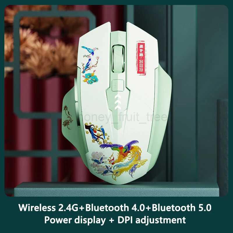 INPHIC A10 Rechargeable Wireless Mouse Bluetooth Mouse Office Game Ergonomic Mute Mouse For Laptop Phone PC TabletM240725