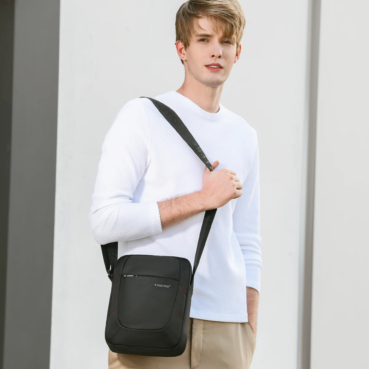 Warranty Shoulder Bag For Men Business Messenger 10inch Ipad Bags Crossbody Handbag Casual Travel Pack 240723