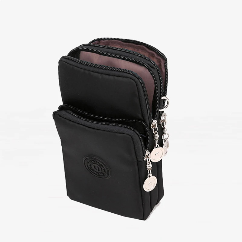 Women Mobile Phone Bag Nylon Cell Phone Bag Coin Purse Strap Shoulder Bag Small Crossbody Bags for Women Wallet Travel Purse 250121