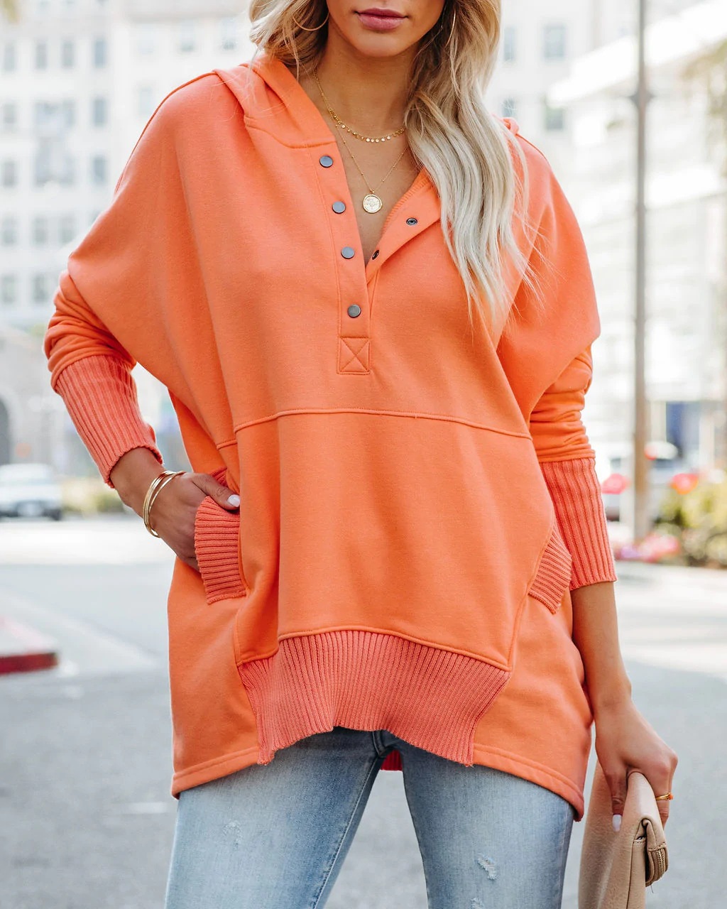 A-369 Cardigan Women Hooded Jacket Long Sleeves Outfit Solid Color Pockets Loose Gym Jackets Autumn outfit Sportswear For Lady