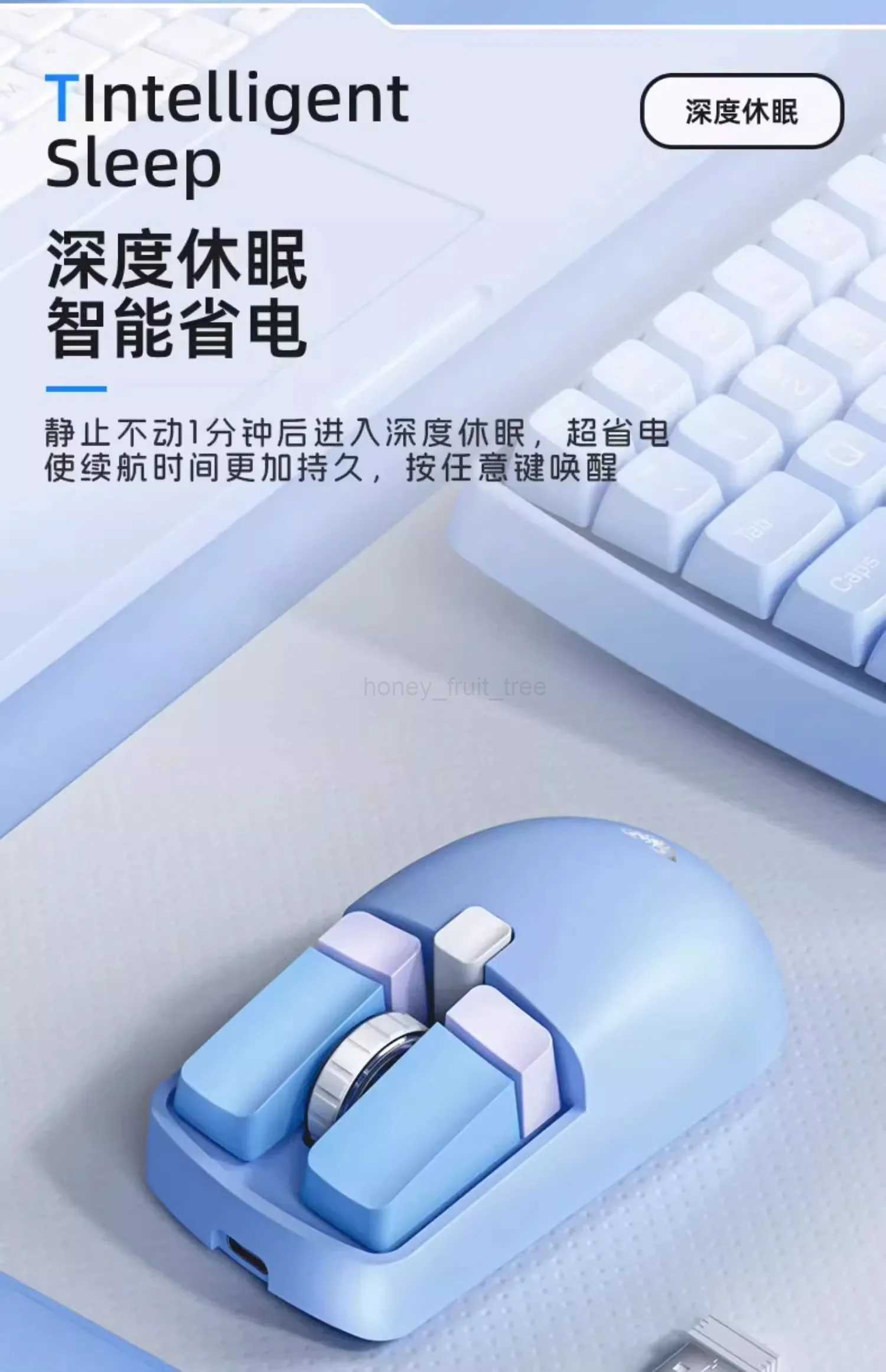 Aula Sc320 Mini Xiao Qiao Mouse Wireless Blurtooth 2.4ghz Two-Mode Three-Speed Control Erogonomics For Pc Computer Office Gift M240725