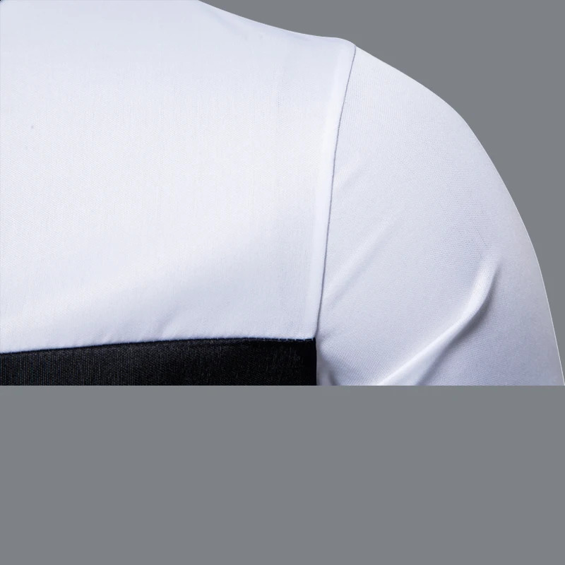 Spring Autumn Mens Polo Shirts Long Sleeve Business Casual Tops Lapel Pullover T-Shirts 240820
