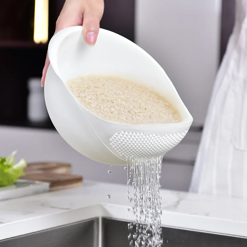 Rice Washing Filter Strainer Basket Colander Sieve Fruit Vegetable Bowl Drainer Cleaning Tools Home Kitchen Kit Kitchen Tools 240725
