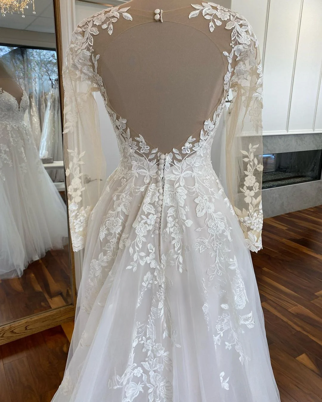 Fashion Wedding Dresses New Vestido De Noiva Long Sleeves Chapel Train Gelik Dubai Bridal Engagement Robe Mariee