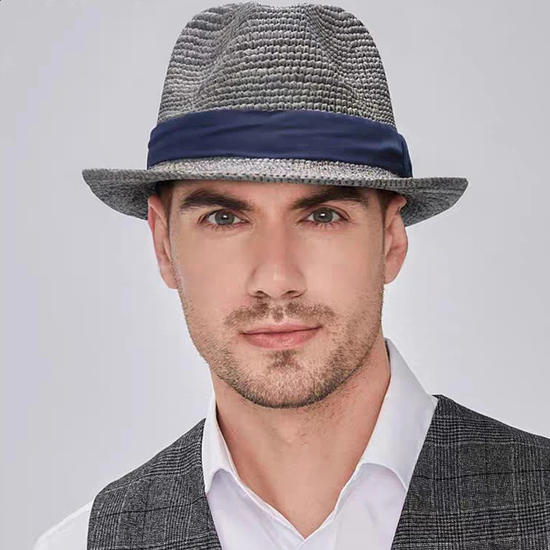 XL large-sized 61cm Panama straw hat suitable for women and men folding straw hat woven sun hat UPF 50UV sunshade hat 240710