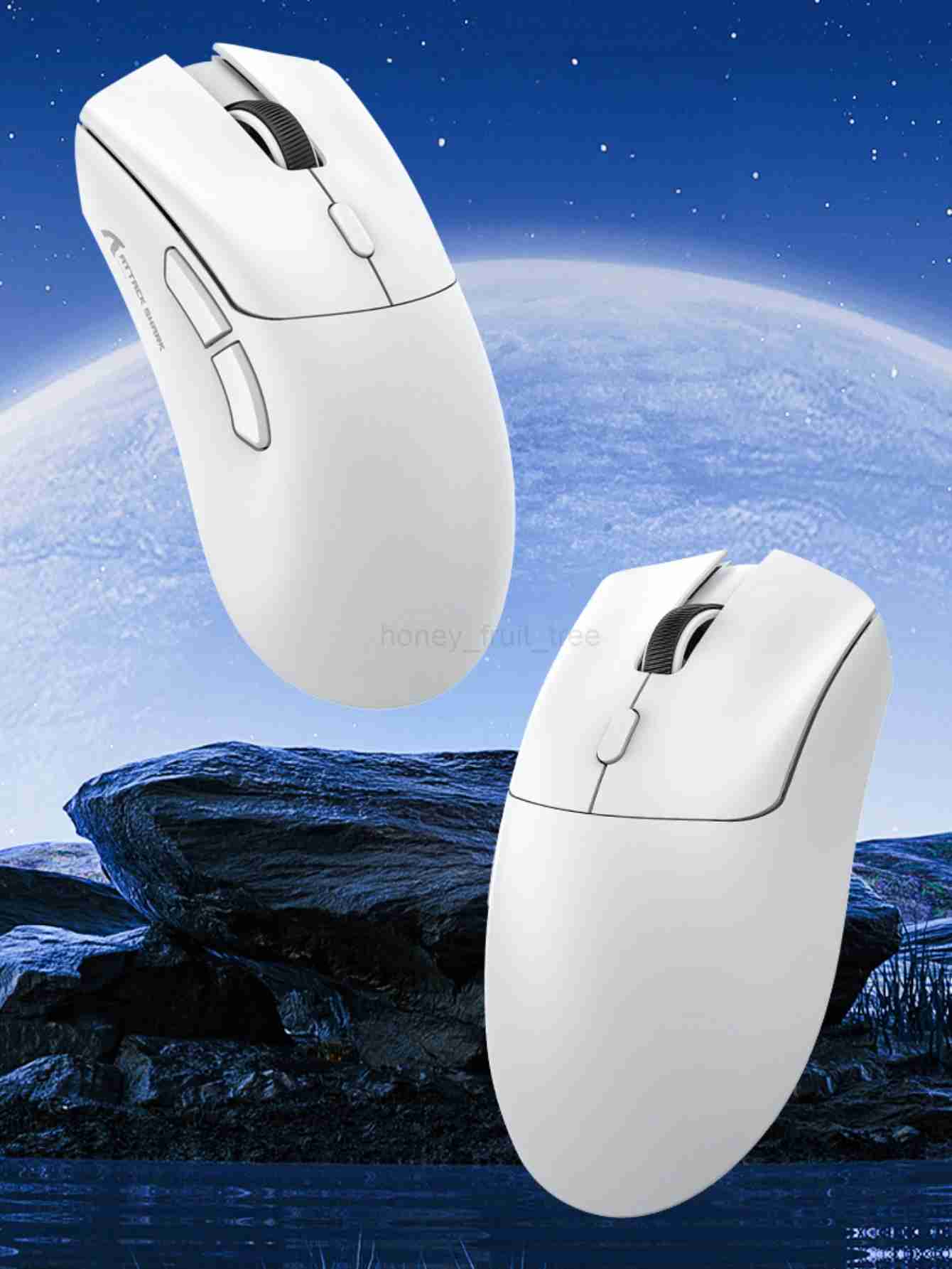 Attack Shark R1 Gaming Mouse with adjustable DPI wireless or wired connection modes lightweight mice ergonomic designM240725