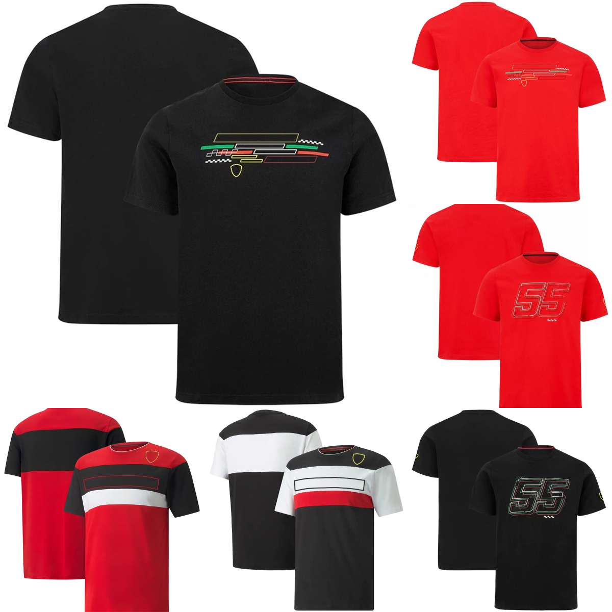 F1 T-shirt Formula 1 Team Uniform Short Sleeve Racing Jersey Summer Quick Dry Casual Fans T-shirts Men Women Fashion Round Collar T Shirt fr