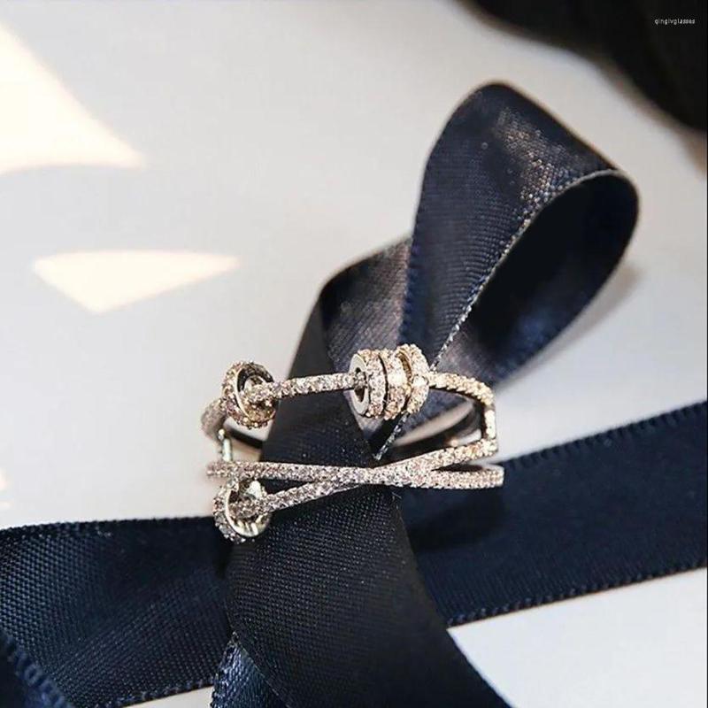 Band Rings s Desingers Ring Index Finger Female Fashion Personality Ins Trendy Niche Design Time To Run Internet Celebrity Elegant