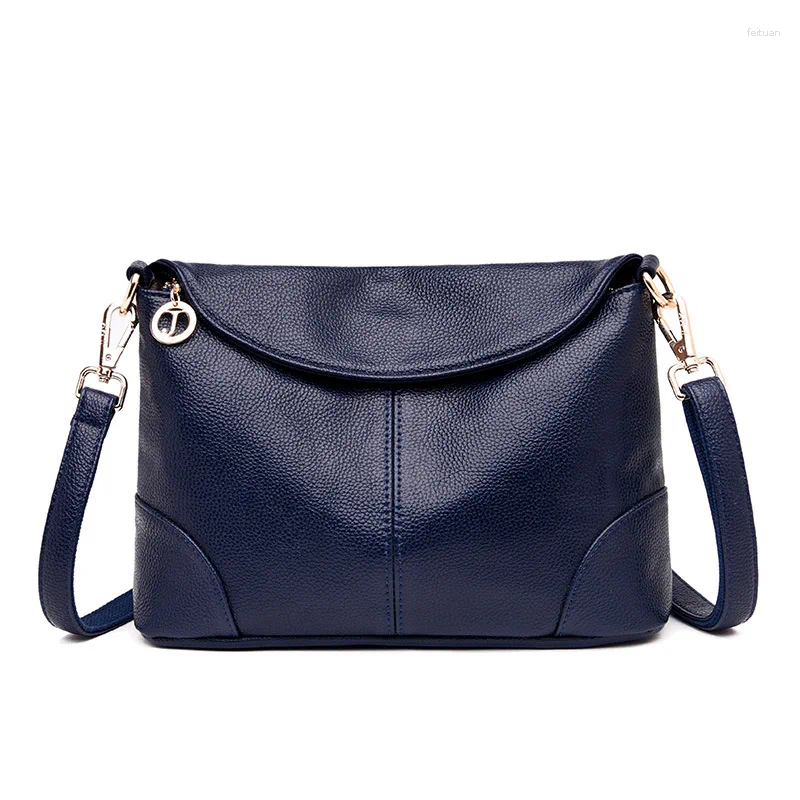 Shoulder Bags Women's 2024 Fashion Crossbody One Messenger Bag Cross Border Middle Aged Mom Soft Leather Small Square Purse